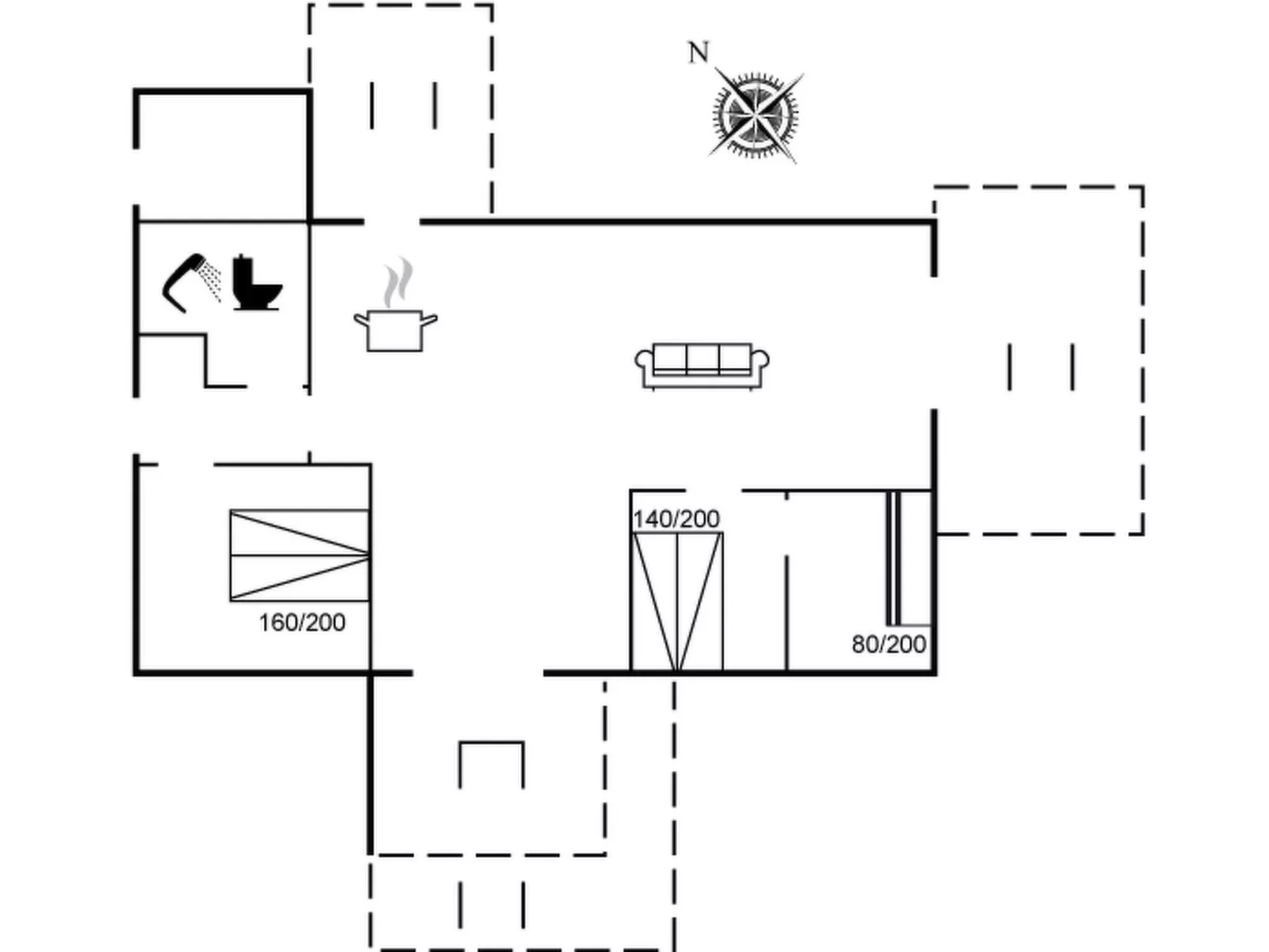 "Merrit" - 350m from the sea-Dedans