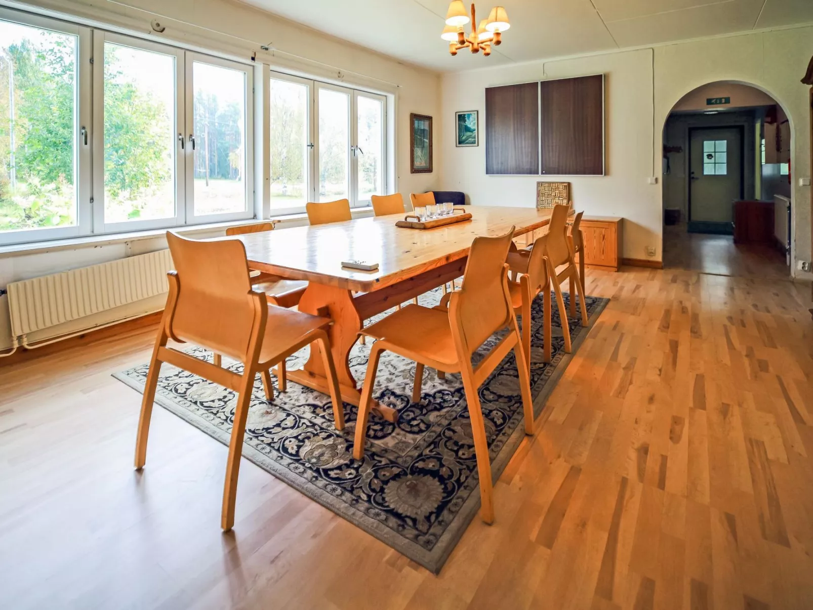 Lövgårdenin lohimaja-Inside