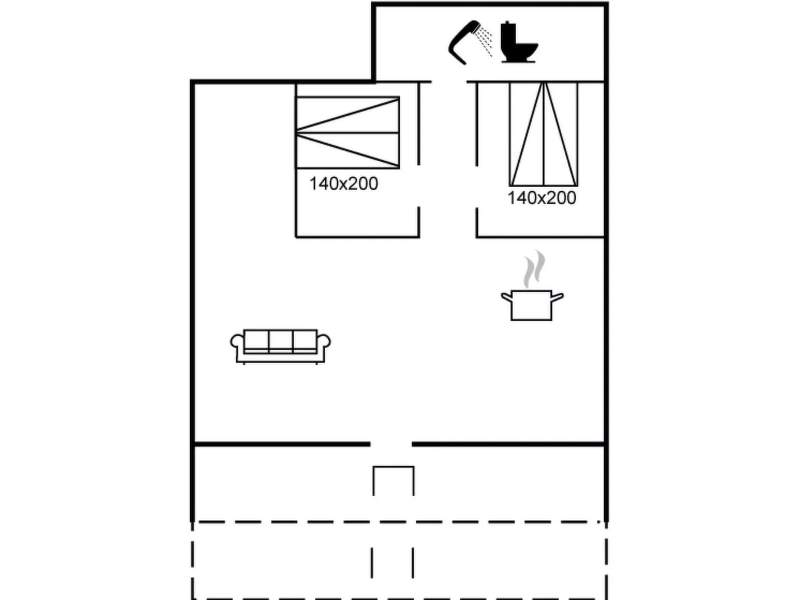 "Angret" - 200m from the sea-Inside