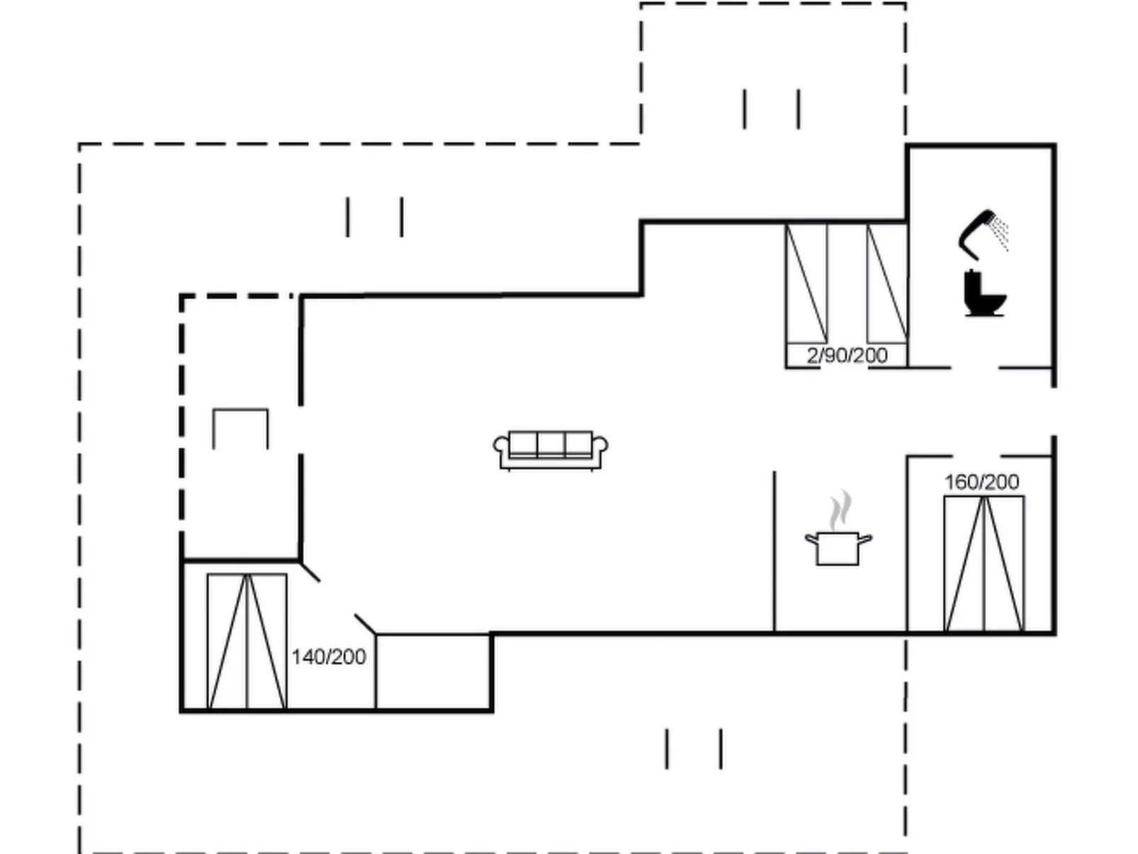 "Kody" - 400m from the sea-Drinnen
