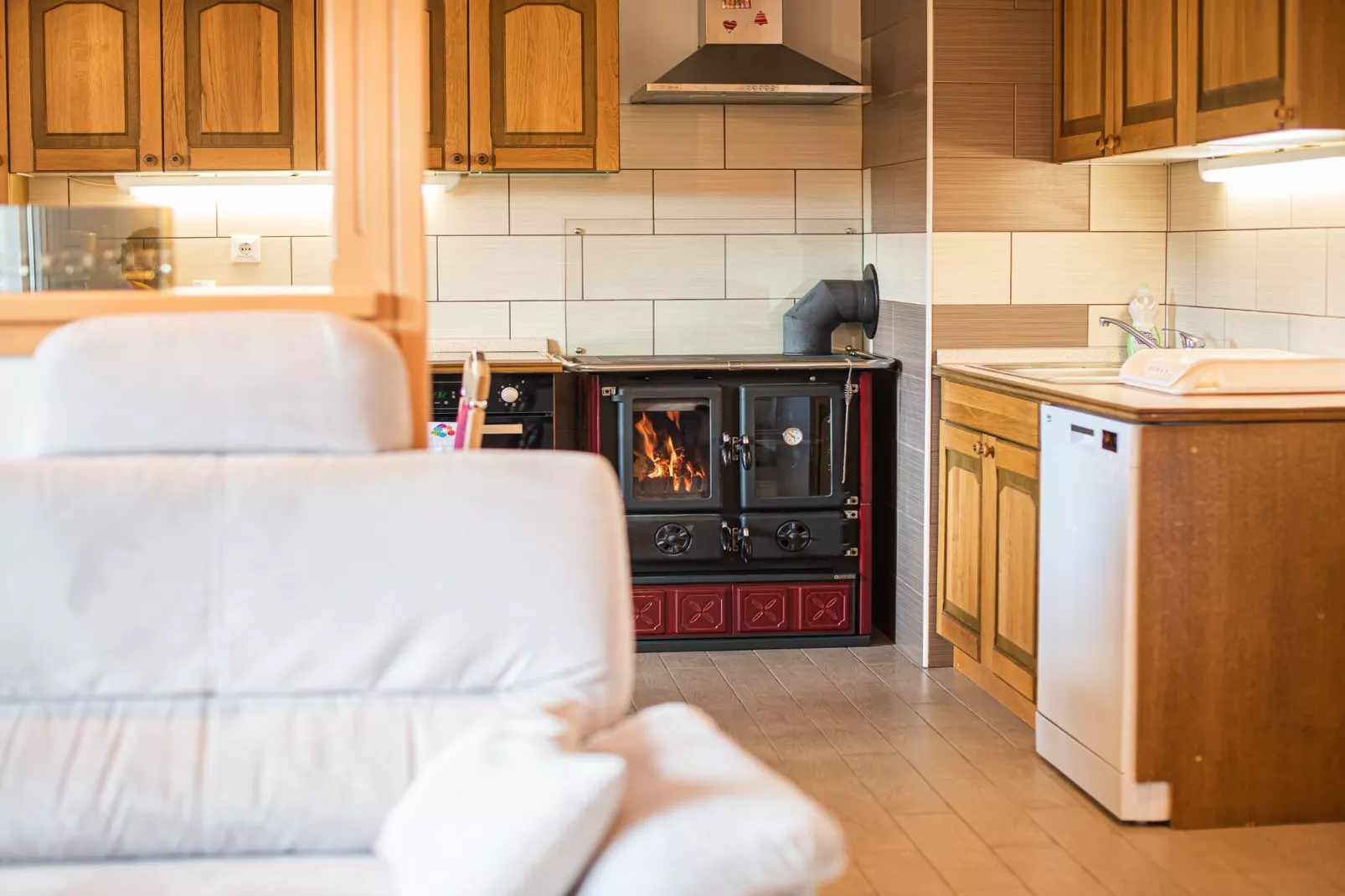 Holiday Home Slap with Sauna and BBQ - Two Bedroom Holiday Home-Kitchen