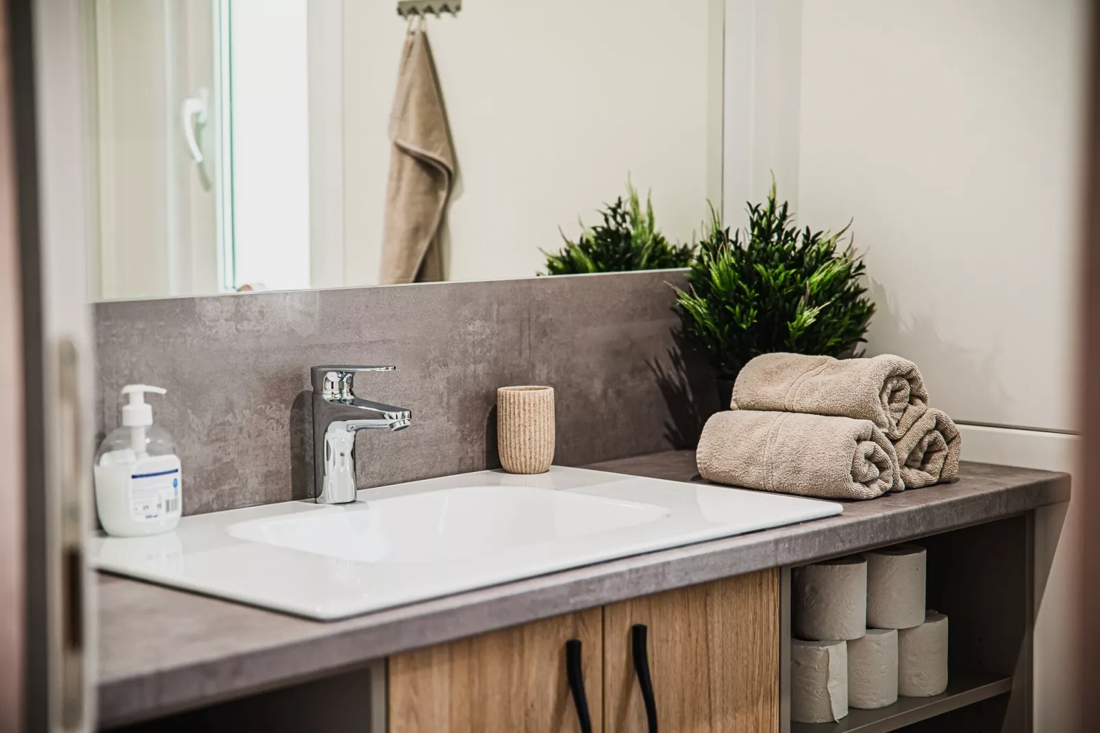 Lake Serenity Premium Mobile Homes with Thermal Riviera Tickets - Three Bedroom Mobile Home 15\/028 - Salle de bain