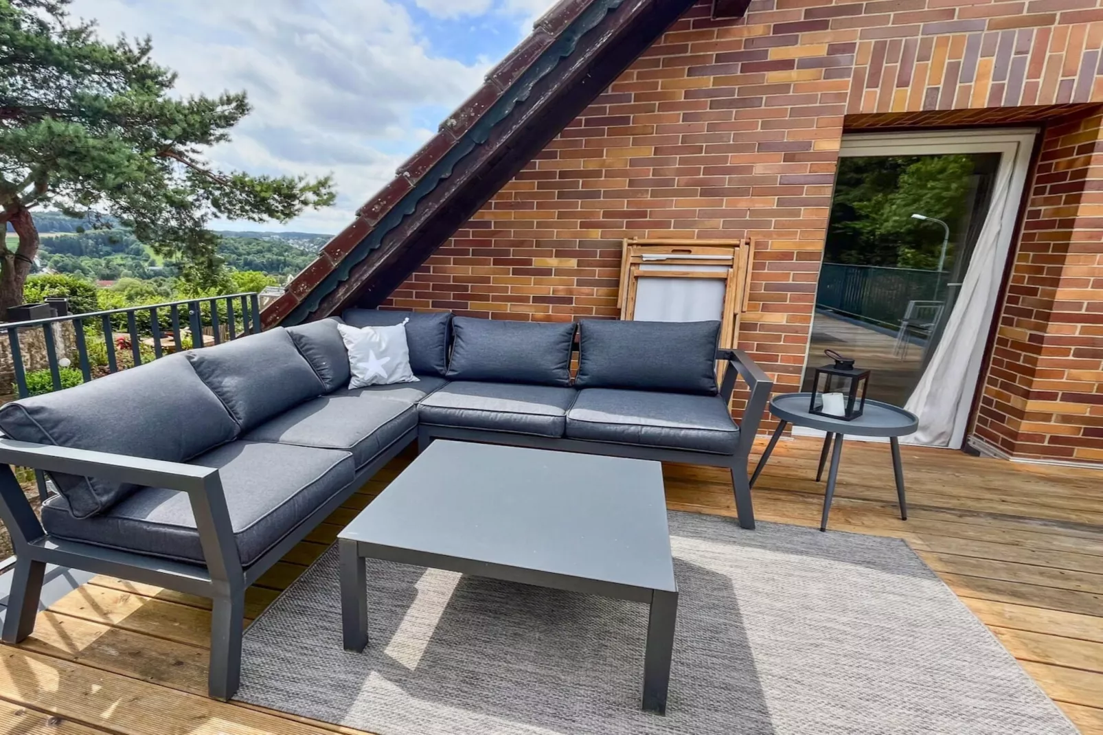 Ferienwohnung Eifelglück mit Dachterrasse-Terrasse / balcon