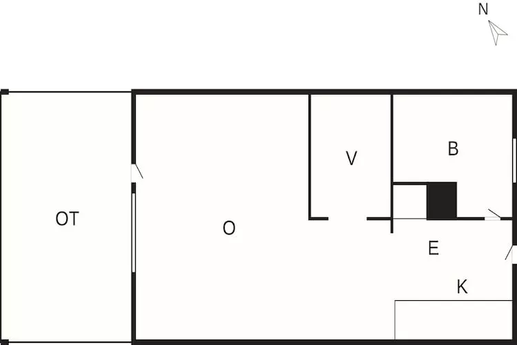 5 Sterne Ferienhaus in Nexø-Grundriss