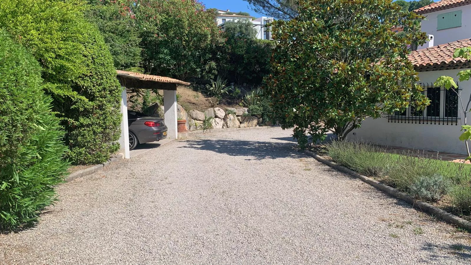 Les Palmiers-Gardens in summer