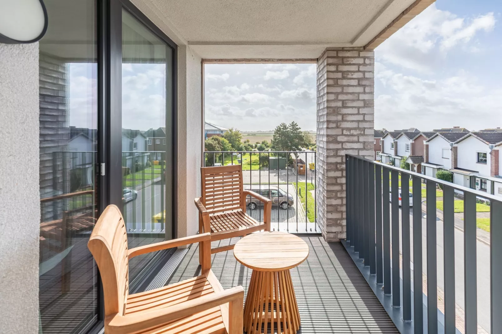 Hallighafen de Luxe auf Nordstrand-Terrasse / balcon