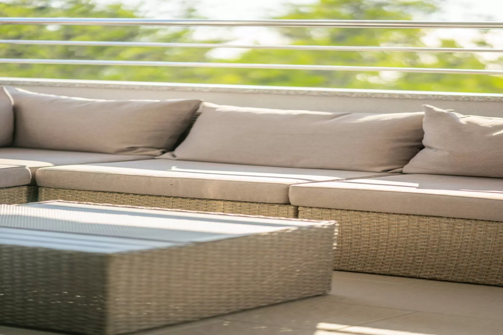 Sea view apartment Privlaka-Terrasse/Balkon