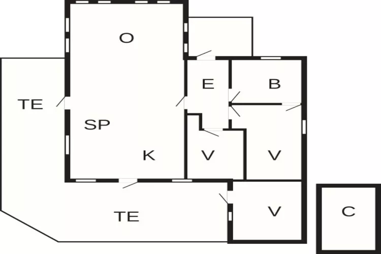 Modern Cottage near Beach - By Traum Ferienwohnungen-Floor plan