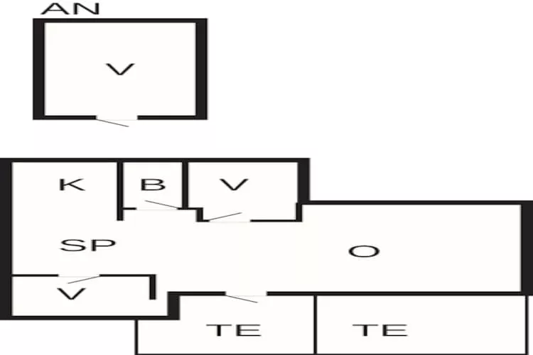 Maison de vacances pour 6 a Melby-By Traum-Plan