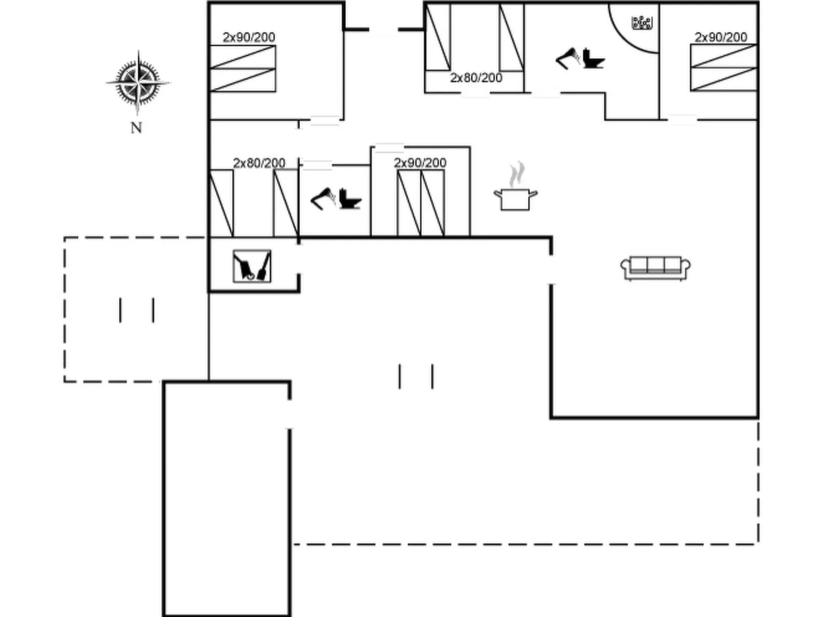 "Anuk" - 2.3km from the sea-Drinnen