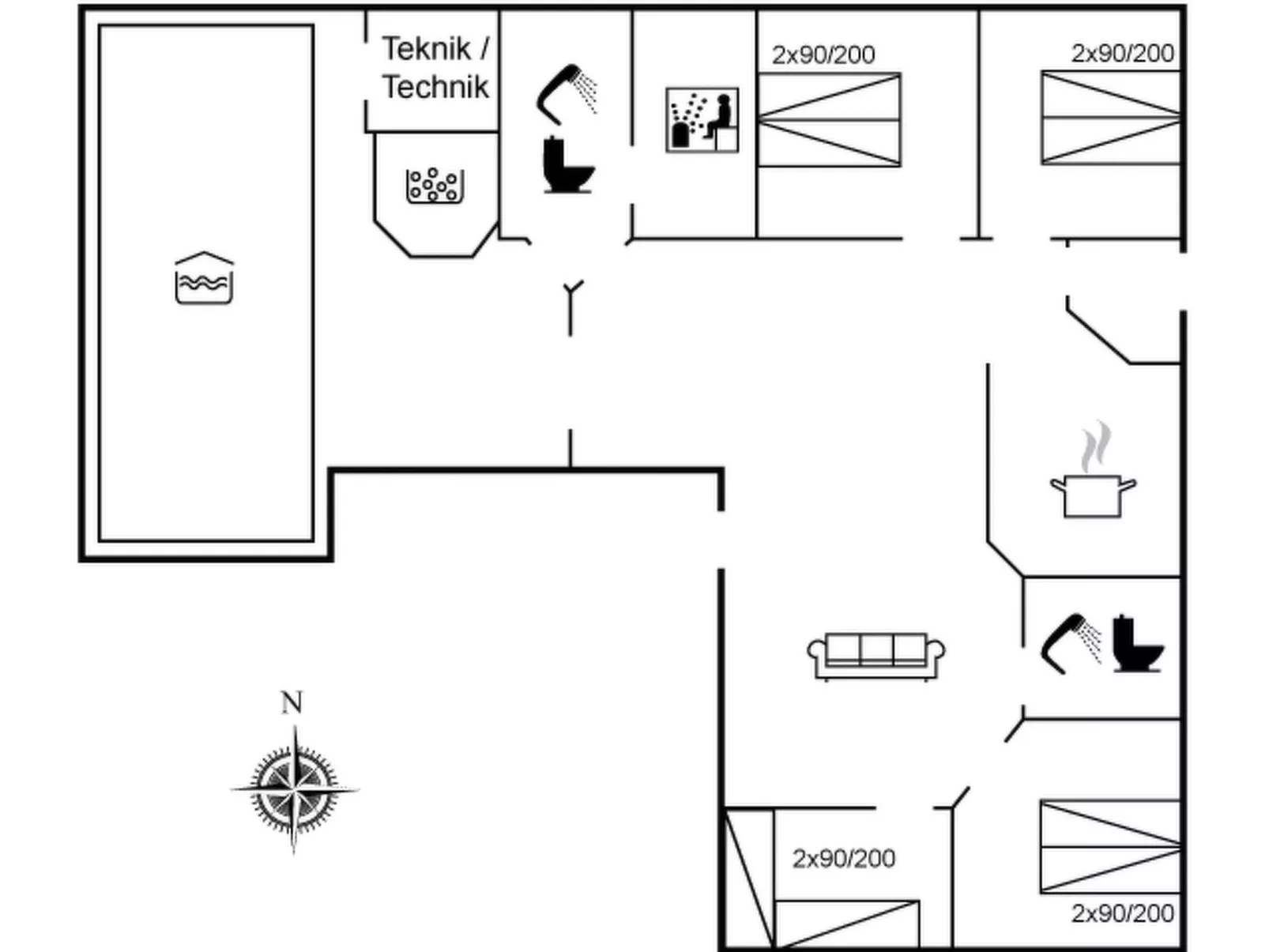"Viana" - 100m from the sea-Inside