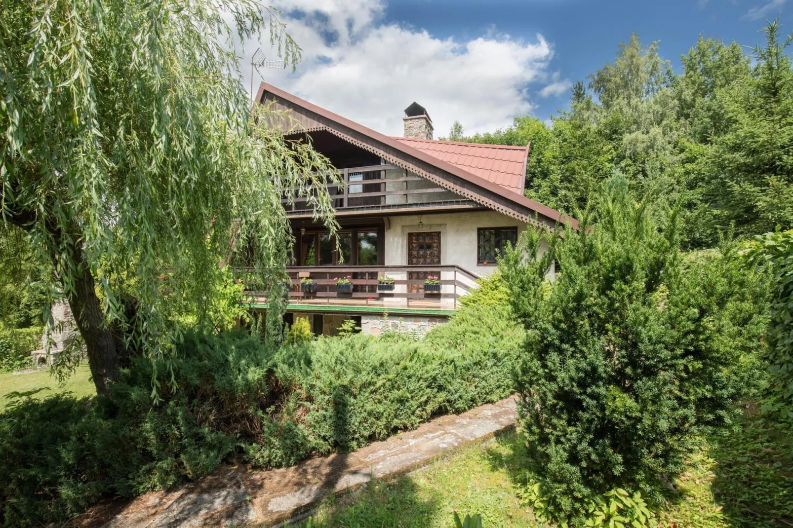 Dom wakacyjny dla 5 osób w Przewozie-Exterior in summer