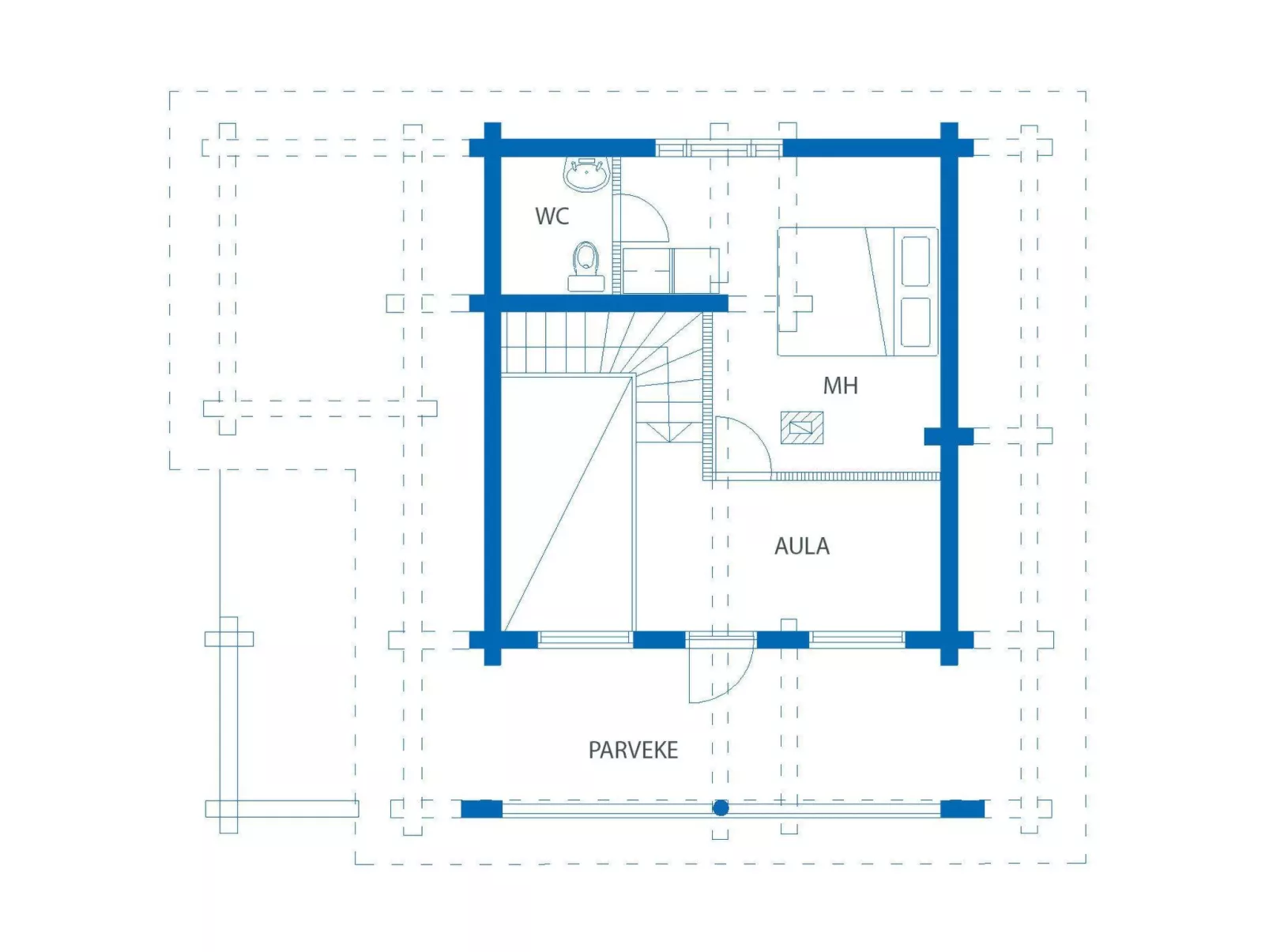 Villa tunturitervakko-Dedans
