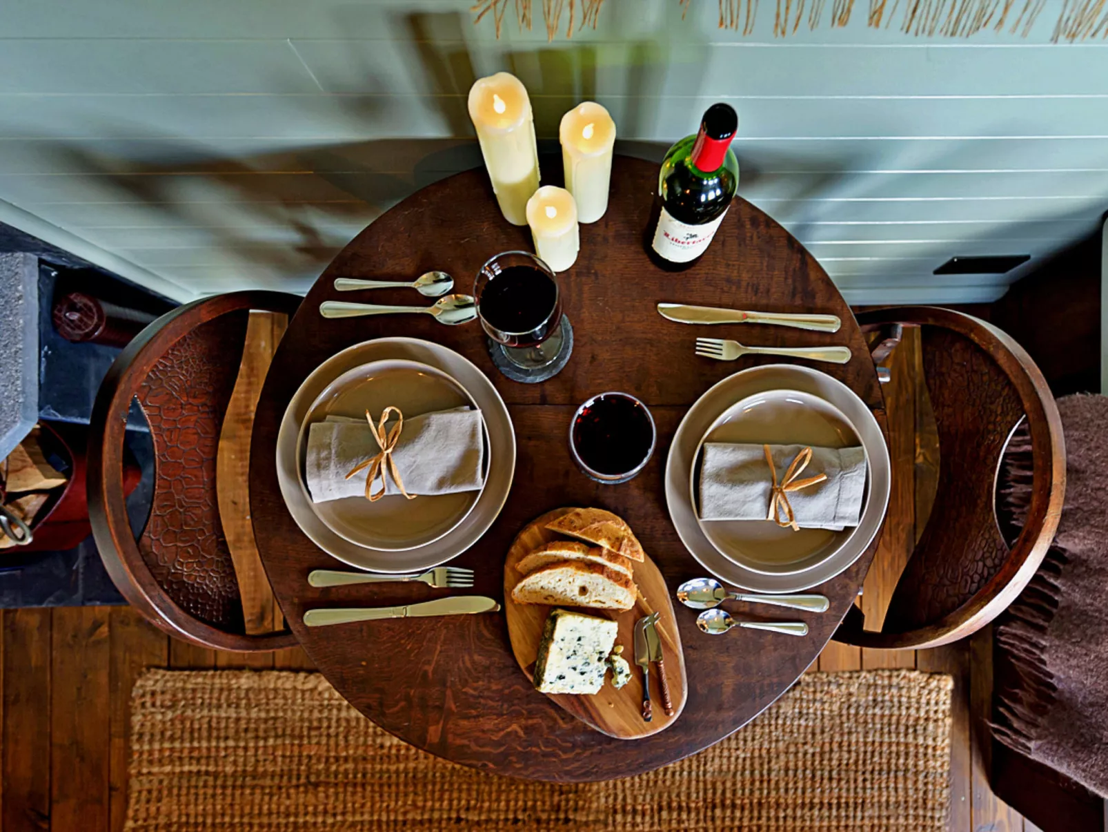 'Joan' Shepherds Hut-Dedans