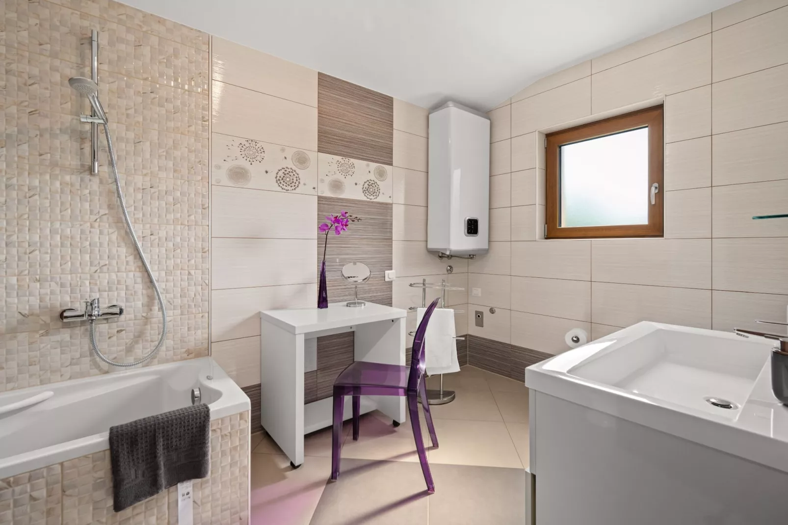 Holiday Home Mlačić - Three Bedroom Holiday Home with Pool-Salle de bain