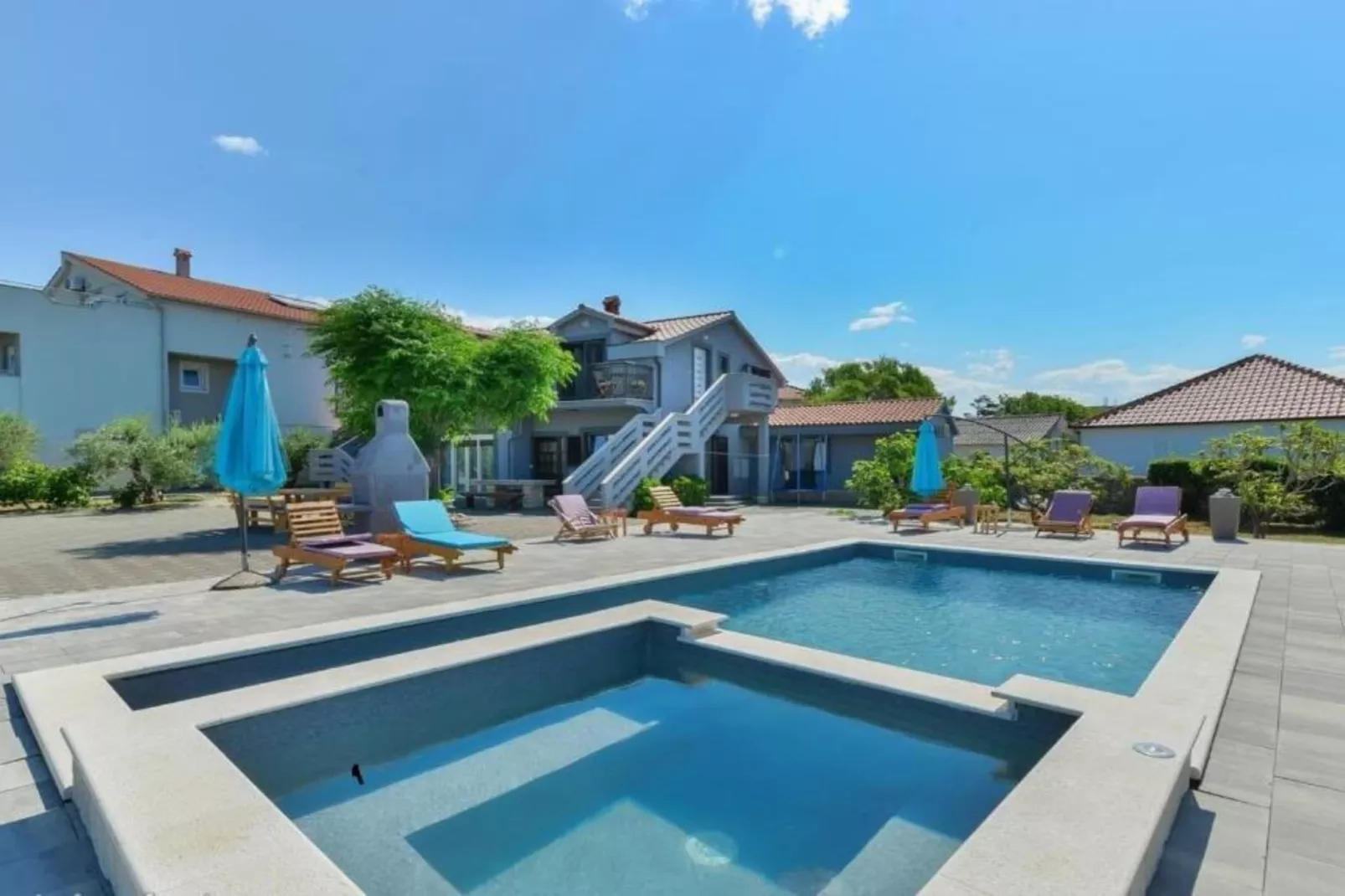 Apartments Franica with Heated Pool and Hot-Tub -  Two Bedroom Apartment with Terrace-Swimming pool