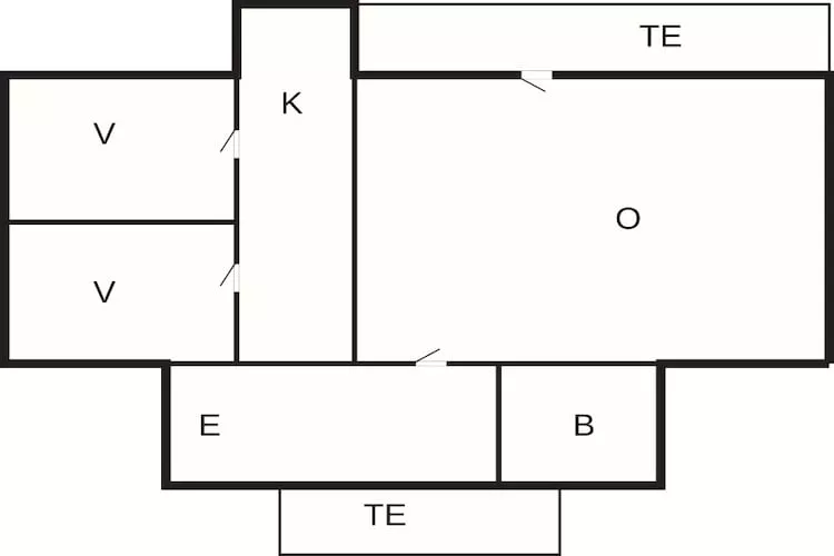Maison de vacances pour 4 a Brokind-Plan