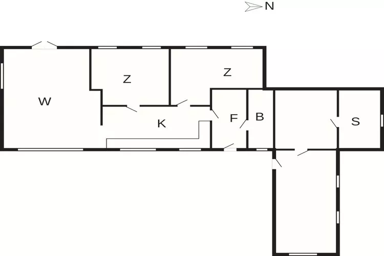5 star holiday home in Nykøbing M-Floor plan