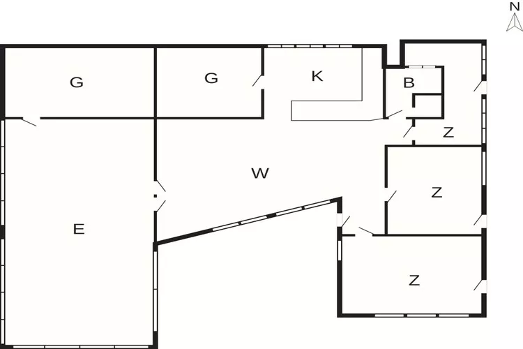 5 star holiday home in Aakirkeby-Floor plan