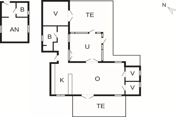 5 etoiles maison de vacances a Græsted-Plan