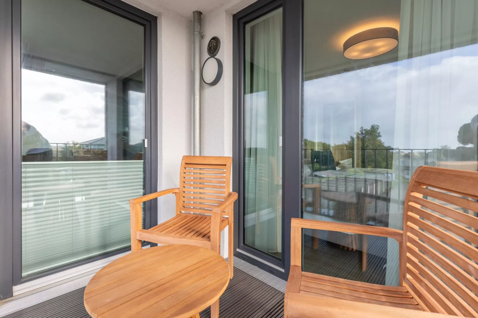 Hallighafen de Luxe auf Nordstrand-Terrasse / balcon