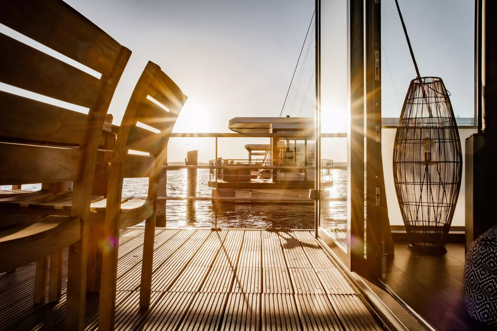 Hausboot in Peenemünde-Terrasse / balcon