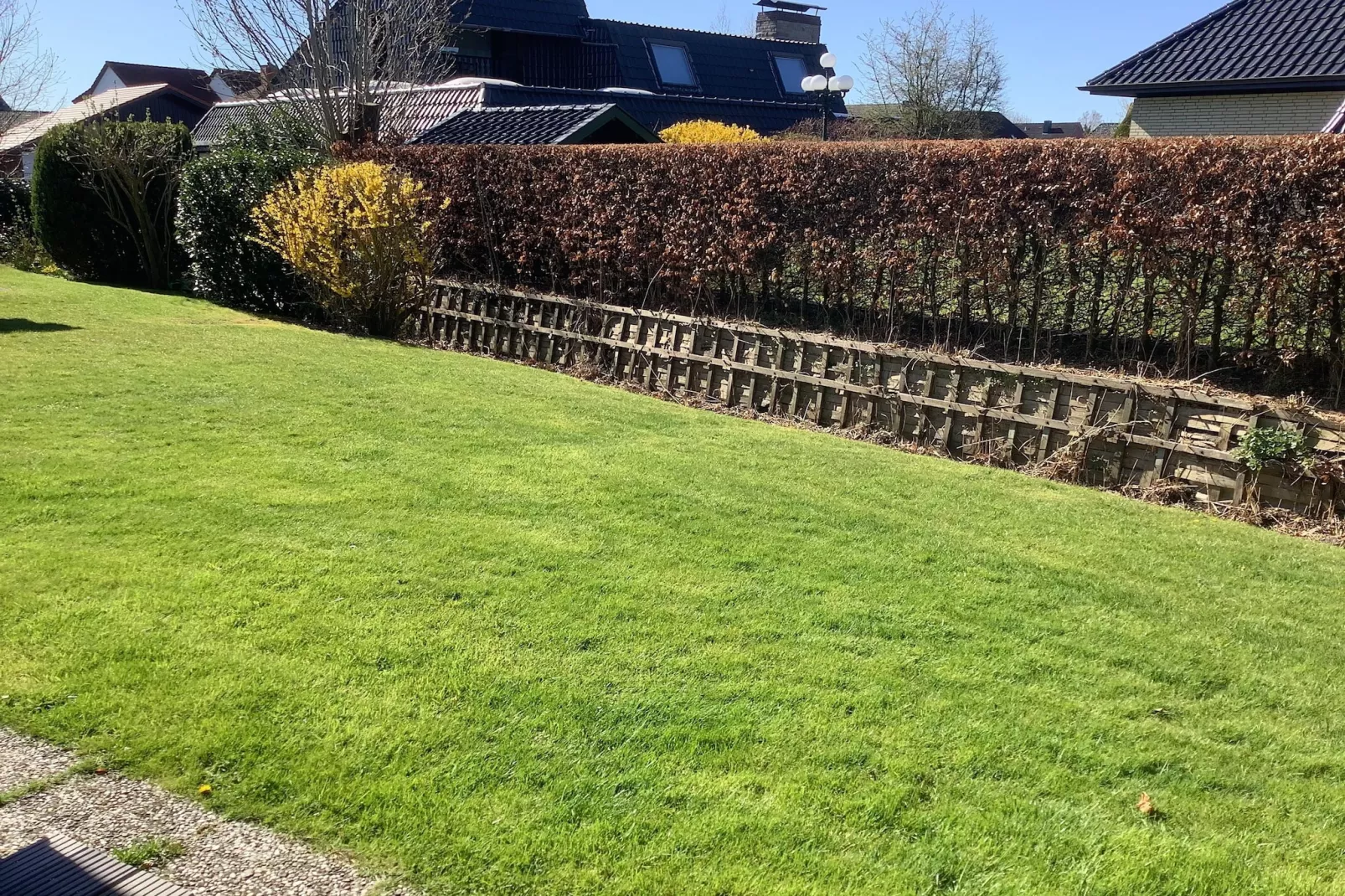 Blockhaus-Garten Sommer