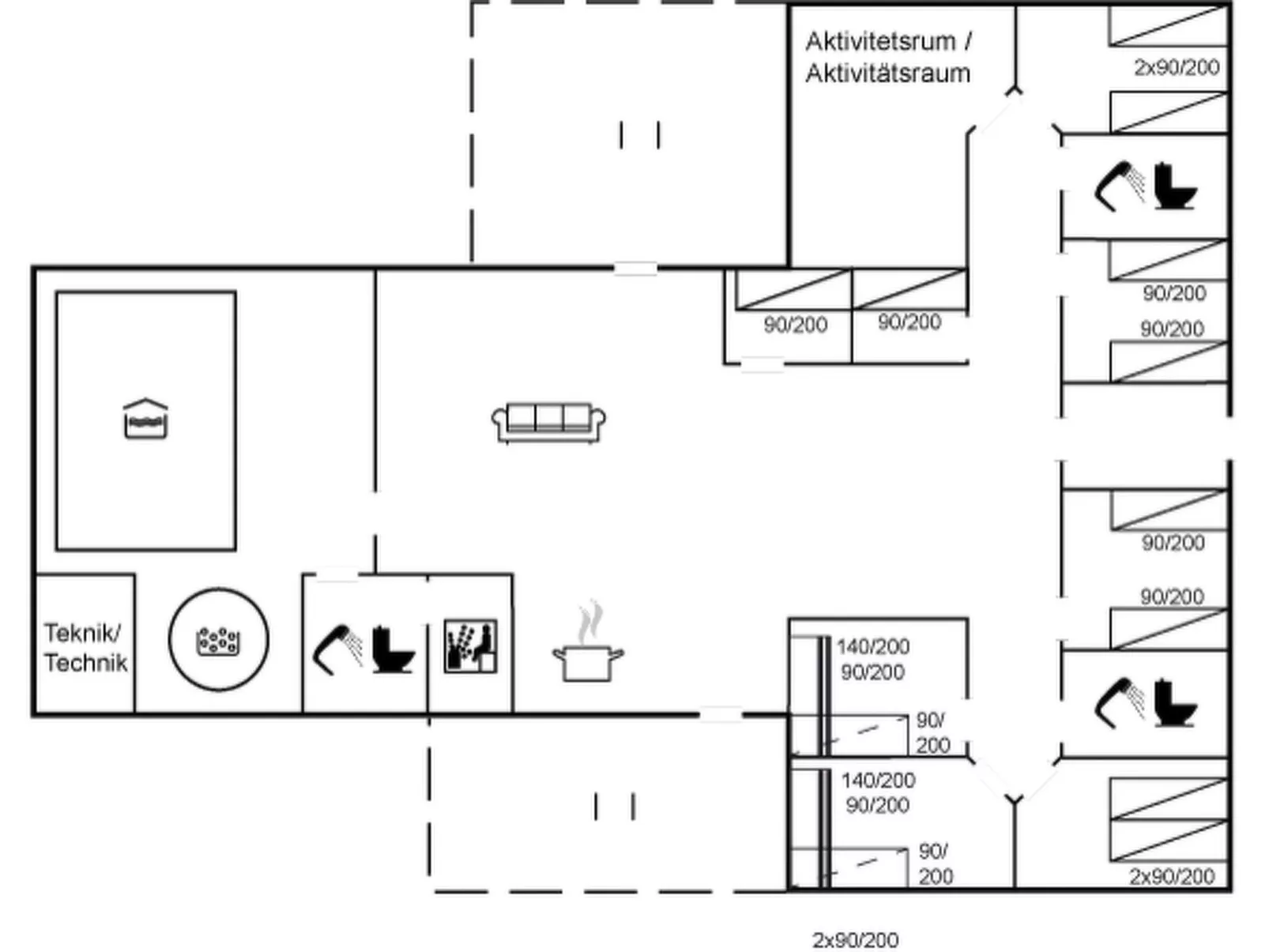 "Nael" - 1.6km from the sea-Drinnen
