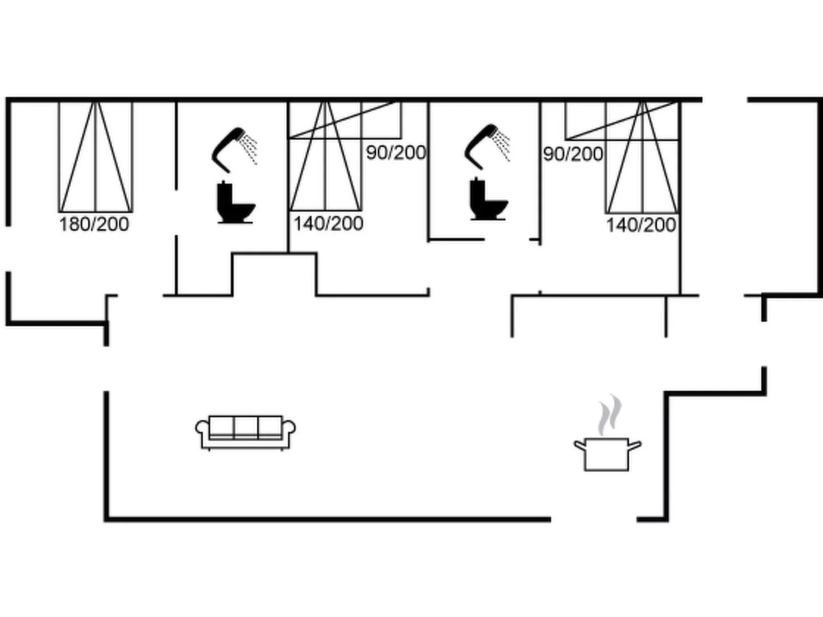 "Tea" - 2.7km from the sea-Dedans