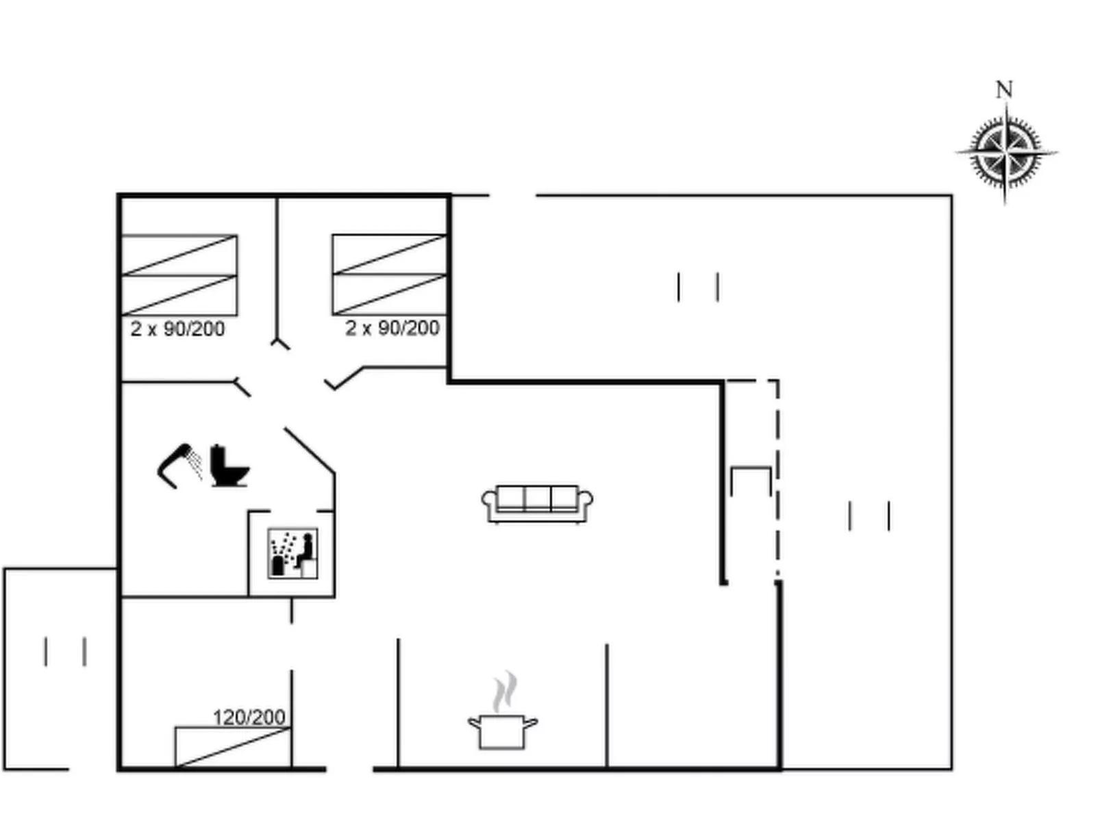 "Betti" - 200m from the sea-Drinnen