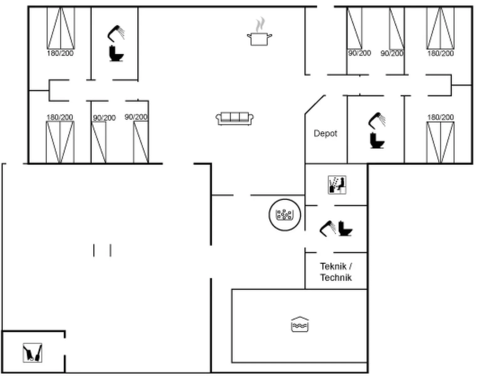 "Krok" - 1.2km from the sea-Inside