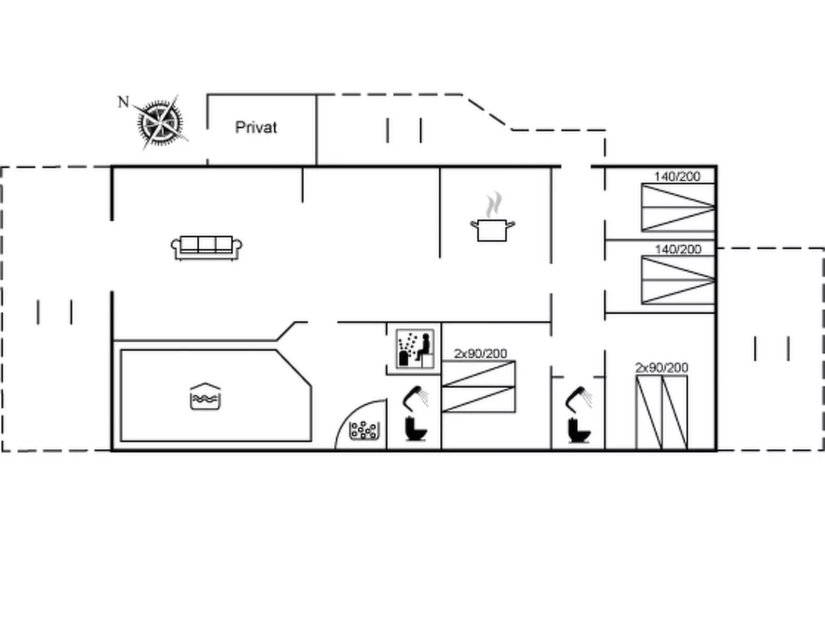 "Matthias" - 300m from the sea-Drinnen