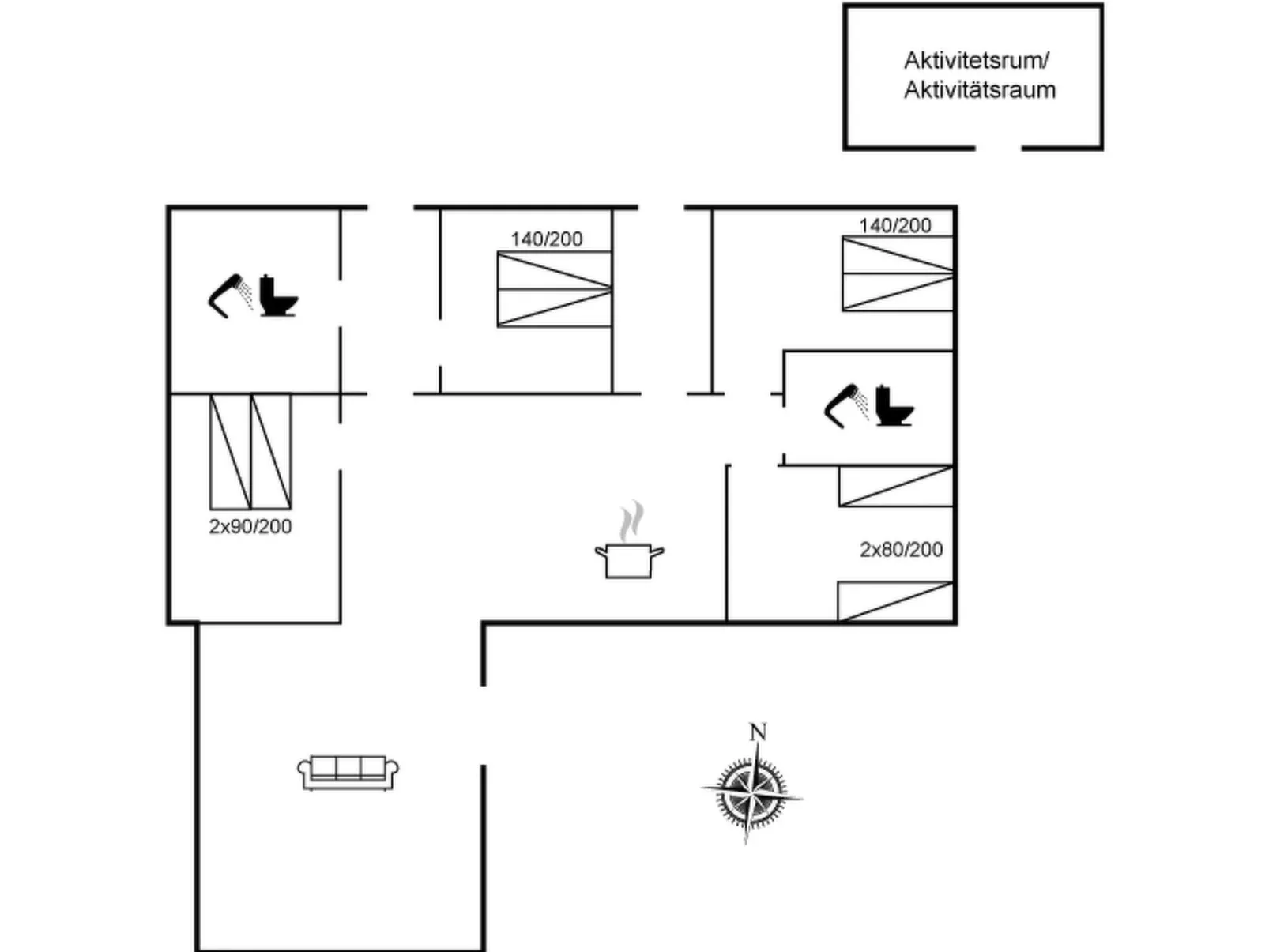 "Amdi" - 1.3km from the sea-Inside