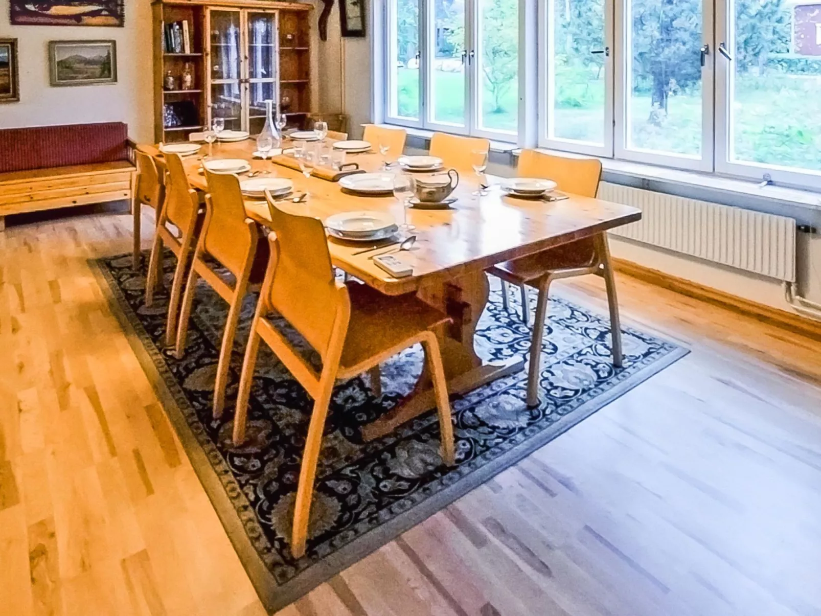 Lövgårdenin lohimaja-Inside