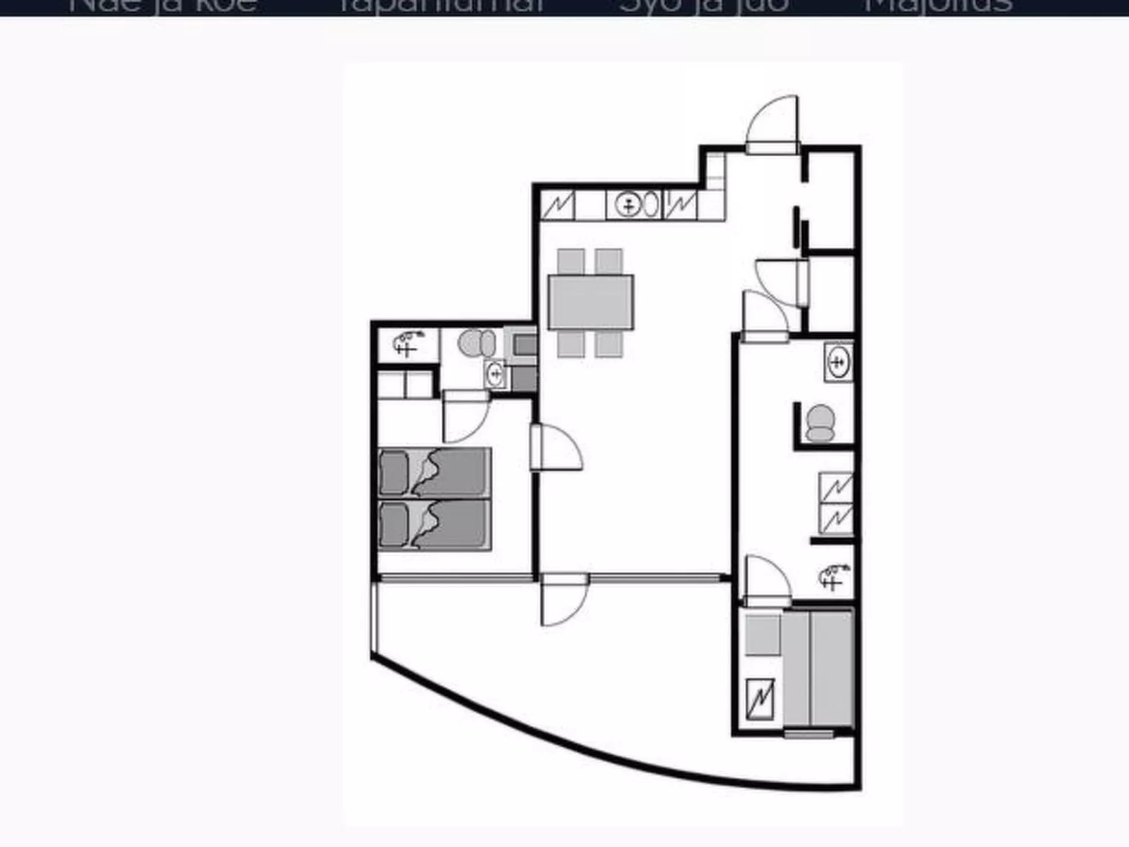 Tahko spa junior suite orange b6-Drinnen