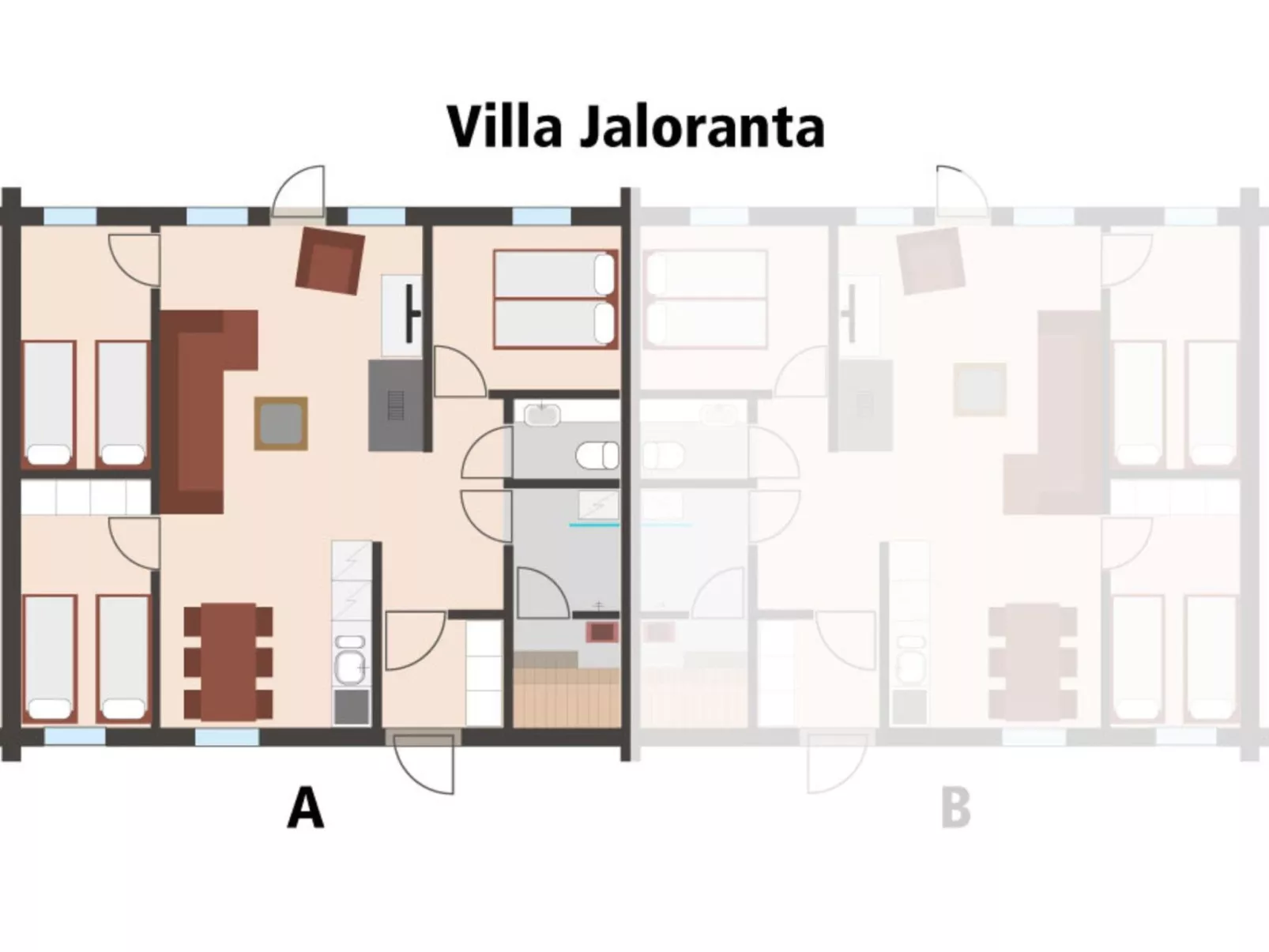 Villa jaloranta a-Dedans