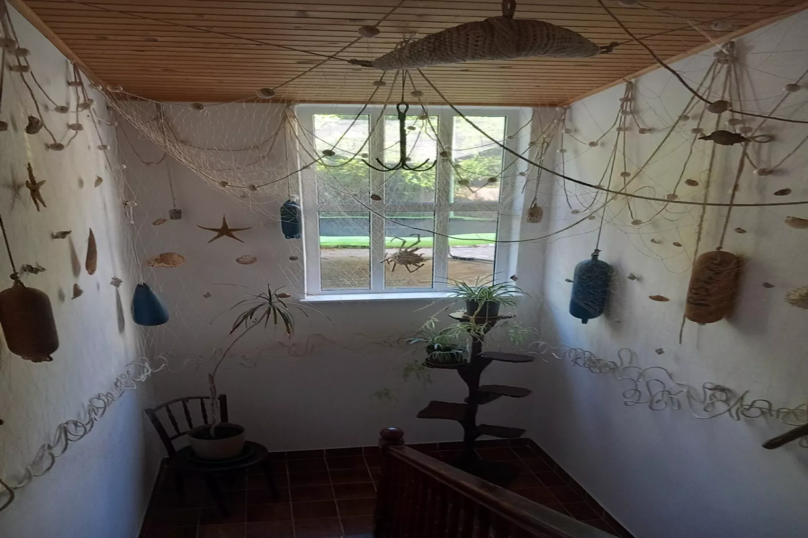 Guest House Green Corner Supetarska Draga - Triple Room with Terrace and Sea View-Indoor