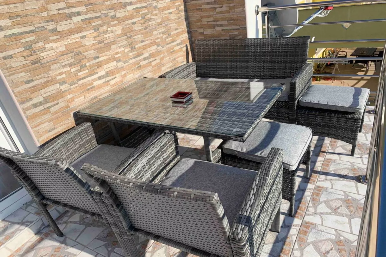 Apartment Bordoa de Macura with Bay View-Terrasse/Balkon