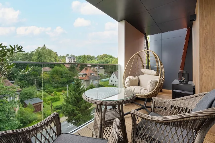 Apartament w Polanicy Zdrojowa 34B - 408-Terrasse/Balkon