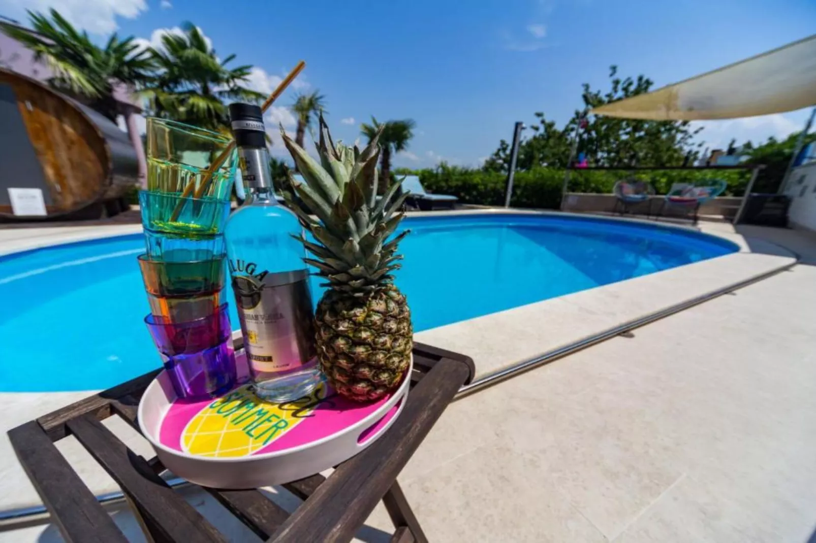 Apartments Melanie - Oprić Hills  Three bedroom apartment with balcony and sea view (A)-Schwimmbad