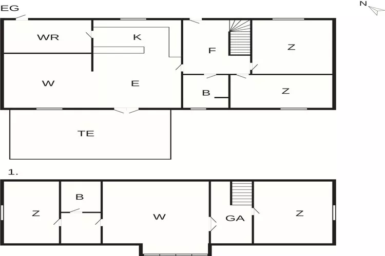 5 Sterne Ferienhaus in Orø-Grundriss