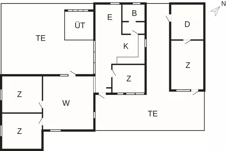 5 etoiles maison de vacances a Væggerløse-Plan