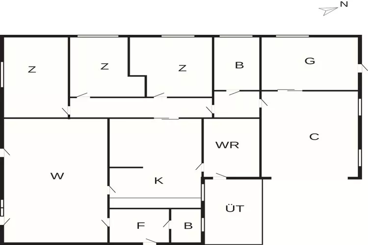 5 star holiday home in Farsø-Floor plan