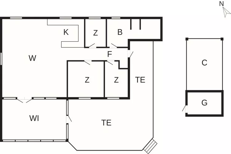 5 star holiday home in Asnæs-Floor plan