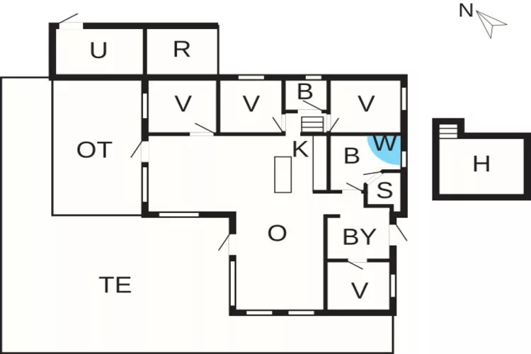 5 etoiles maison de vacances a Glesborg-Plan