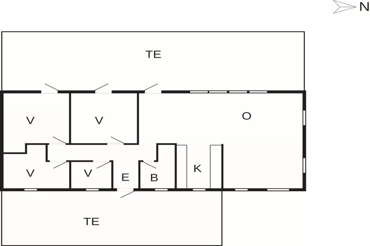 5 etoiles maison de vacances a Glesborg-Plan