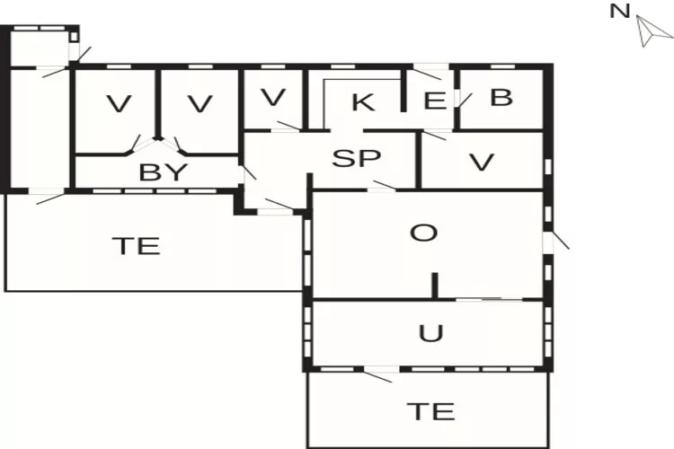 5 Sterne Ferienhaus in Storvorde-Grundriss
