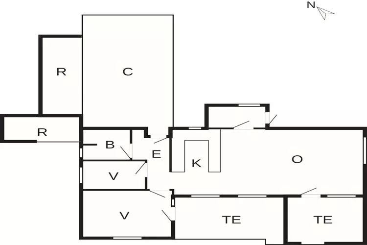 5 star holiday home in Stege-Floor plan