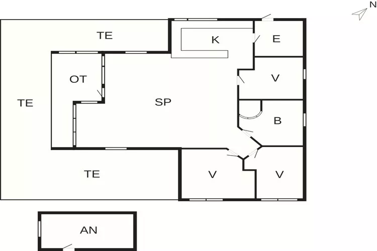 5 etoiles maison de vacances a Tikøb-Plan
