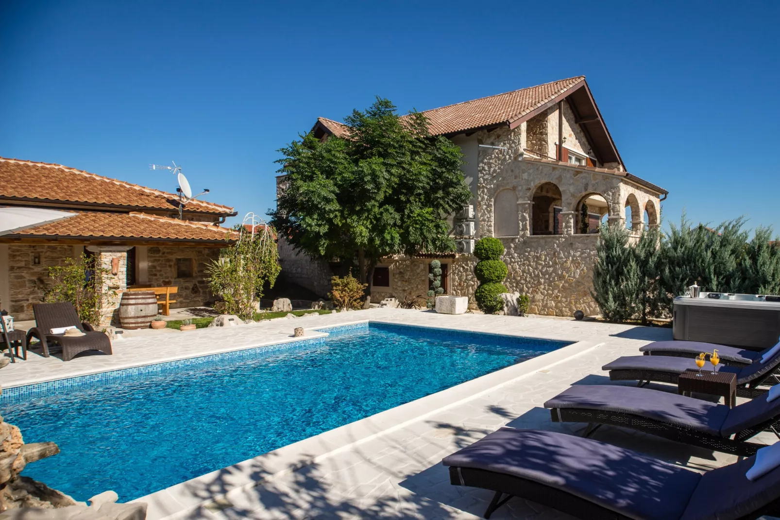Villa Olea with private heated pool-Piscine